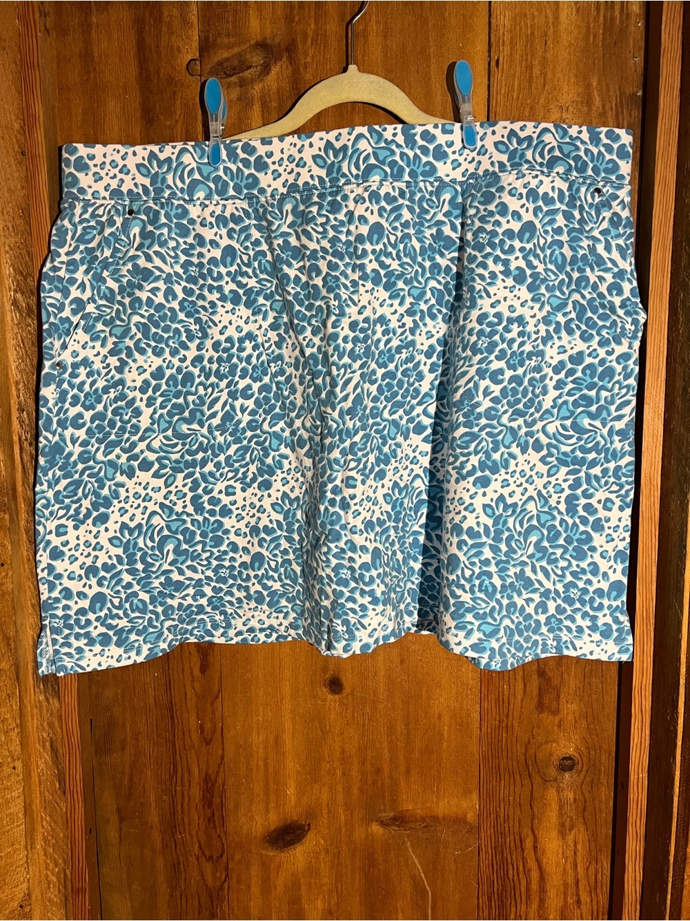 Sport Savvy Blue Floral Mini Skirt - Women's Casual Summer Skort